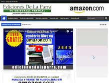 Tablet Screenshot of edicionesdelaparra.com